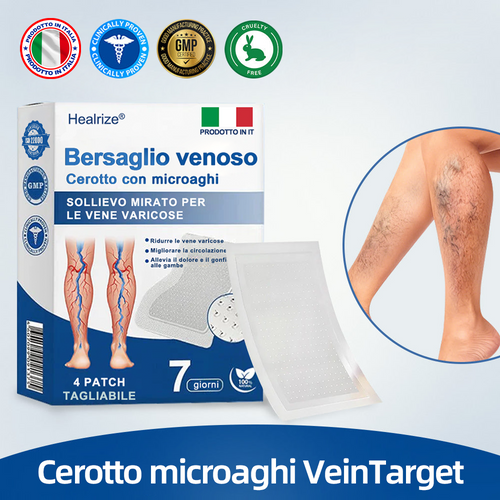 Healrize® VeinTarget Patch Microneedle  Sollievo Immediato, Risultati a Lungo Termine🏃‍♂️‍➡️🏃‍♂️‍➡️2