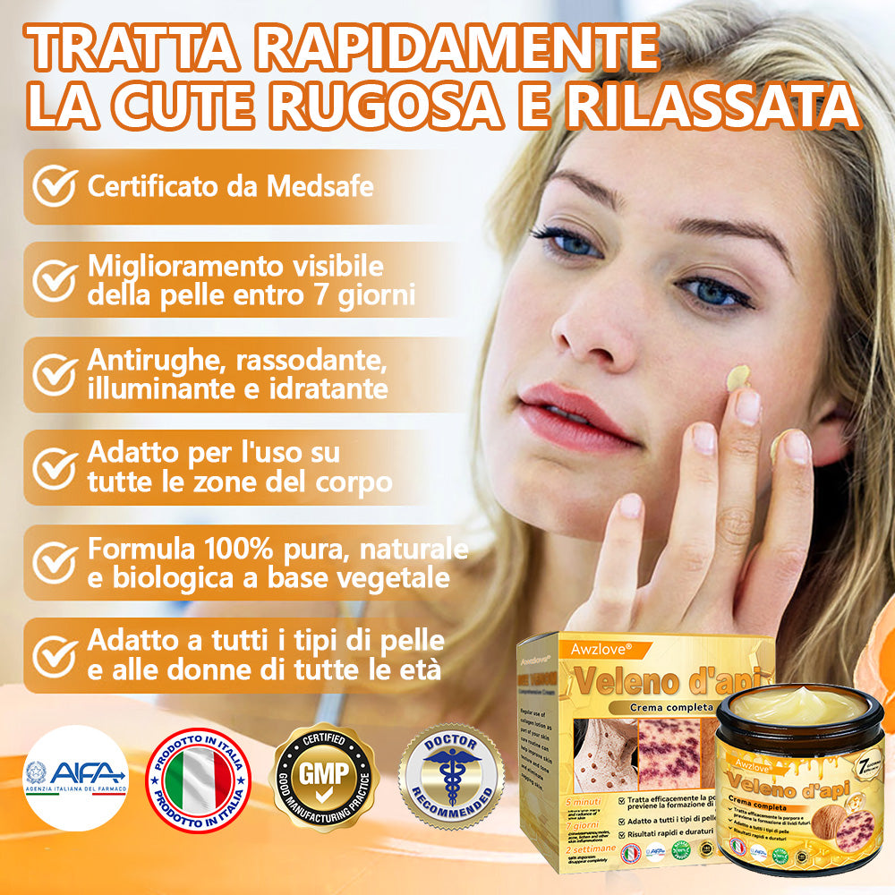 Prodotto e spedito dall'Italia 🏆AWZLOVE® Crema completa al veleno d'api ULTIMO GIORNO 80% DI SCONTO🏆