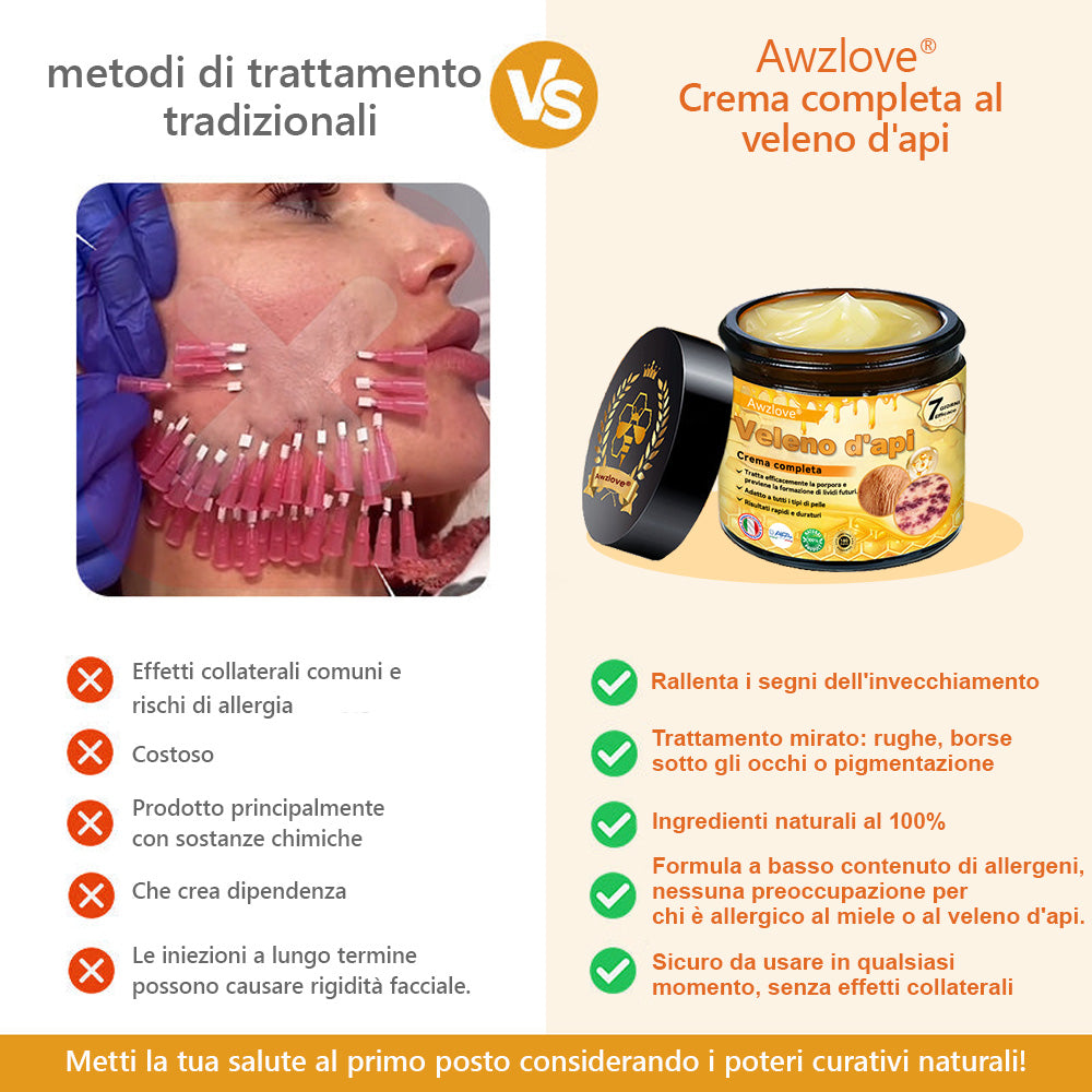 Prodotto e spedito dall'Italia 🏆AWZLOVE® Crema completa al veleno d'api ULTIMO GIORNO 80% DI SCONTO🏆